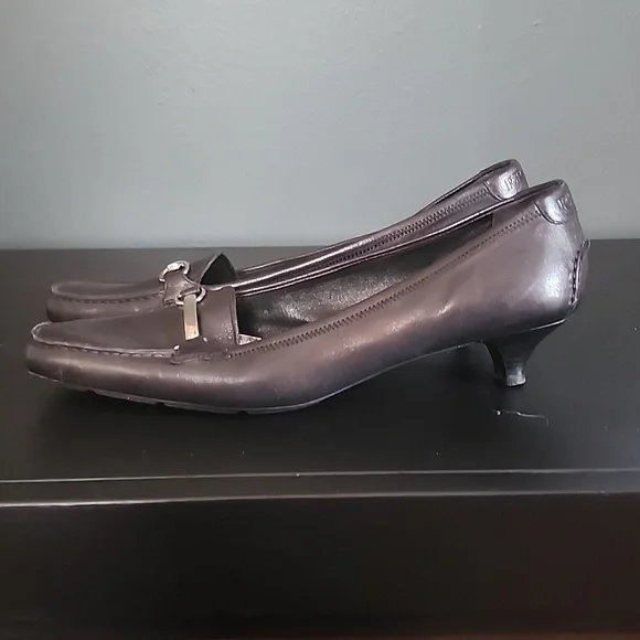 Prada Black Leather Kitten Heels - Picture 4 of 8